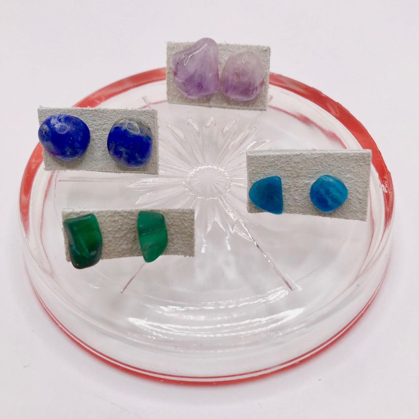 Gemstud Earrings - Chakra Set of 7 Pairs