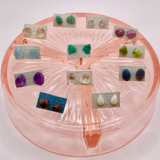 Birthstone Gemstud Earrings