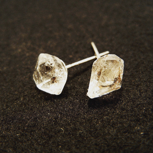 Diamond Quartz Gemstud Earrings