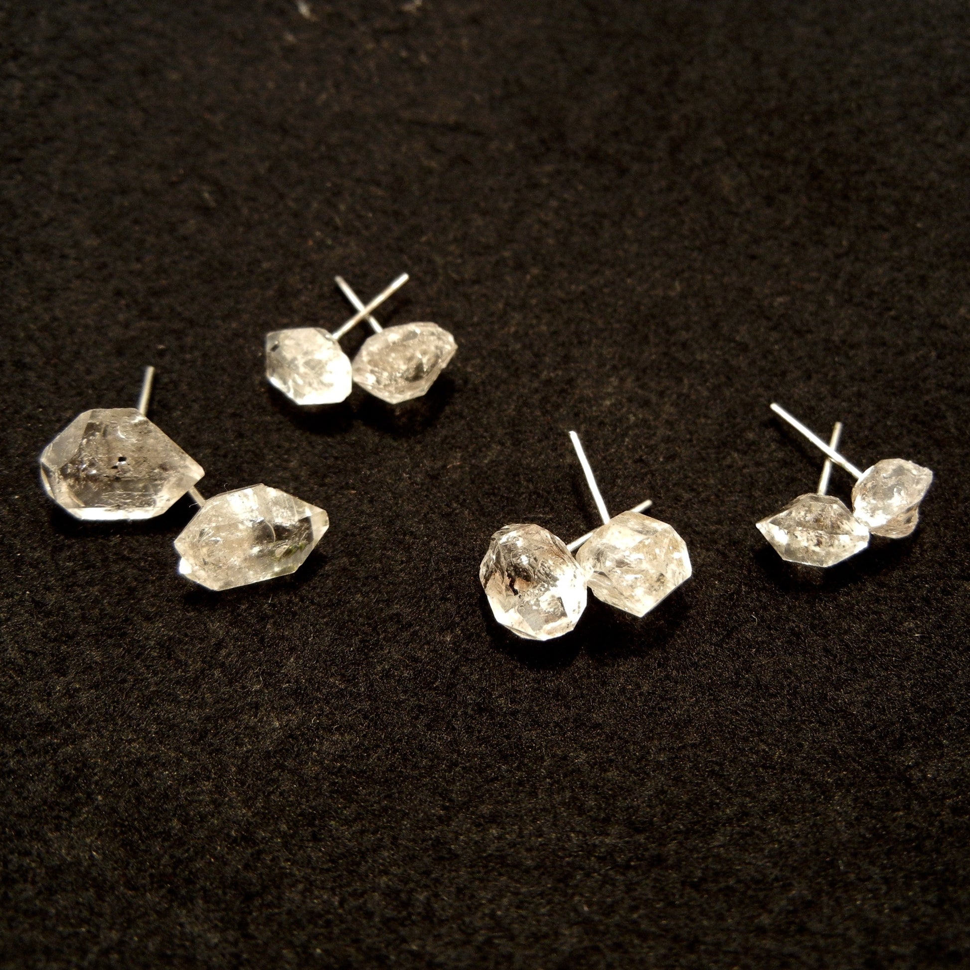 Diamond Quartz Earrings